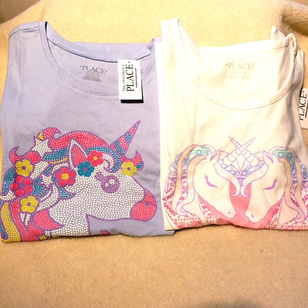 CHILDREN'S PLACE NEW UNICORN TOPS